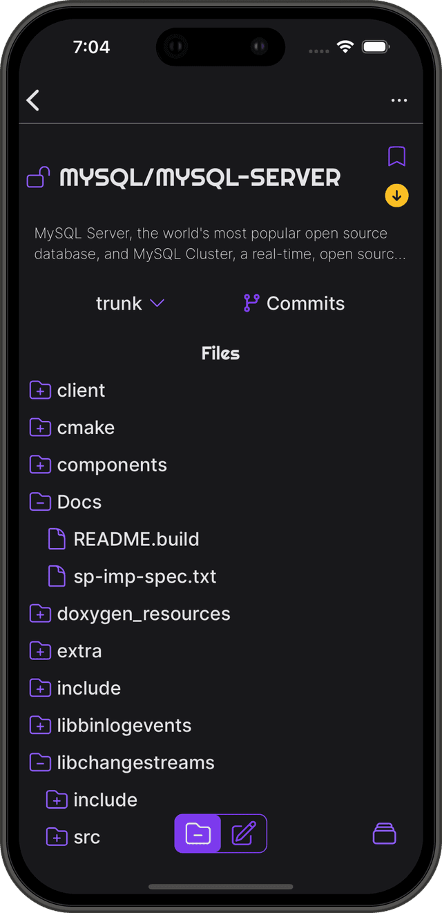 MySql repo on codereader